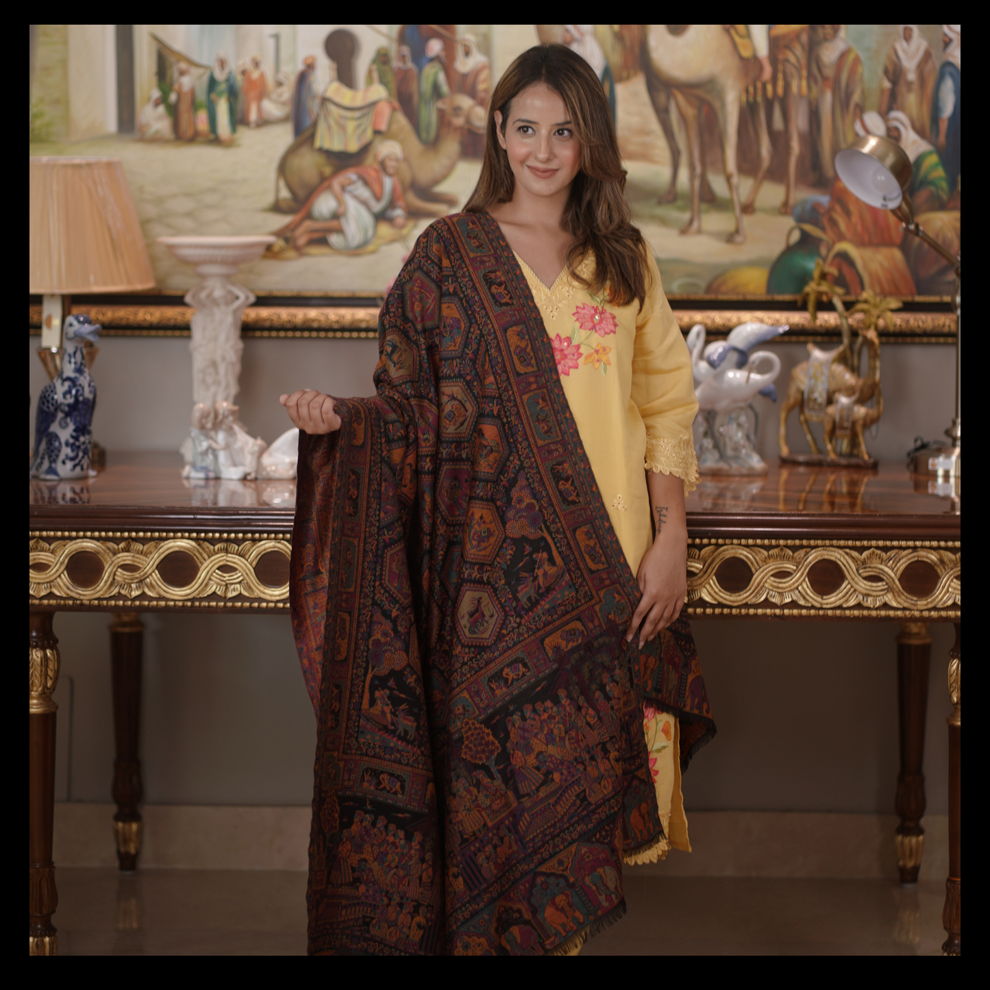 YASHOMA SHAWLS | Premium Pashmina Shawl for Women – Handwoven Excellence