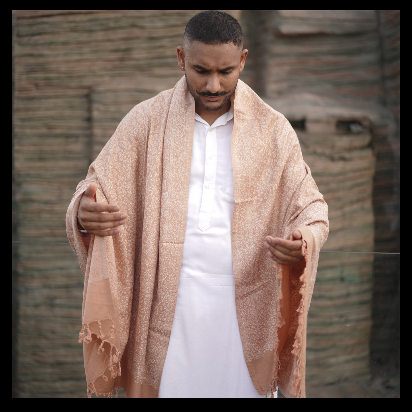 Stylish Pashmina Shawl for Men - Cozy and Chic,2