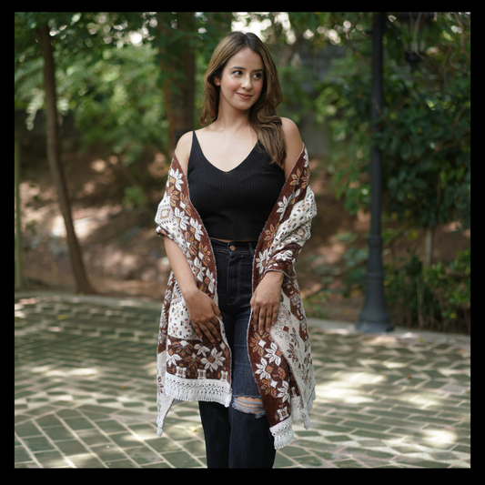 Luxury Handwoven Pashmina Shawl for Women dress